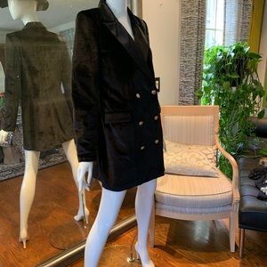 Velvet and satin jacket or wear as a dress